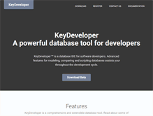 Tablet Screenshot of keydeveloper.com